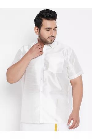 Vastramay Men White Premium Casual Shirt