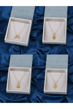 Brandsoon Set of 4 Brass Gold-Plated Chains