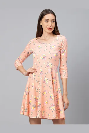 Globus Women Peach-Coloured Floral Dress
