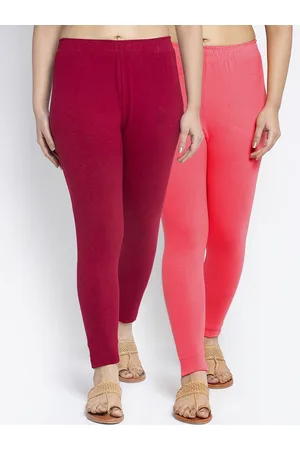 Jinfo Women Pack Of 2 Solid Ankle-Length Leggings