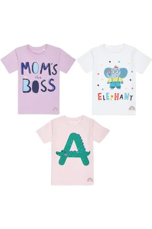Tossido Kids Pack Of 3 Printed Cotton T-shirt