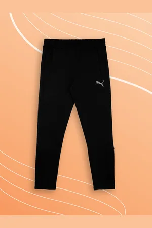 PUMA Boys Black Solid Evostripe dryCELL Track Pants