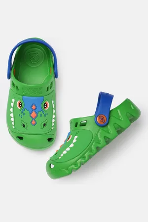 Skechers Boys Green Printed ZAGGLE - HEAT SWELL Clogs