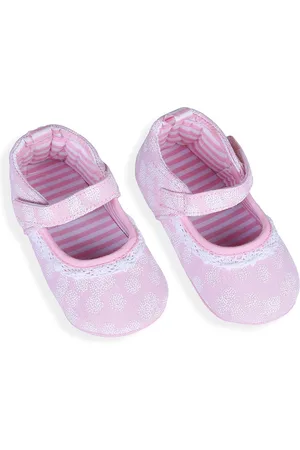 Baby Moo Girls Printed PU Slip-On Sneakers