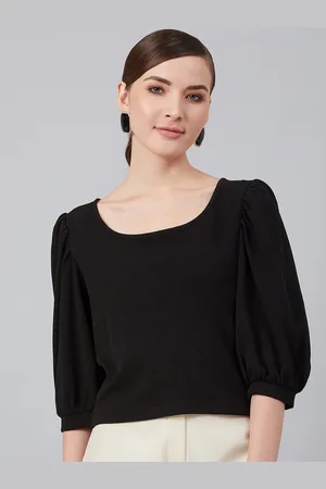 marie claire Women Black Solid Top