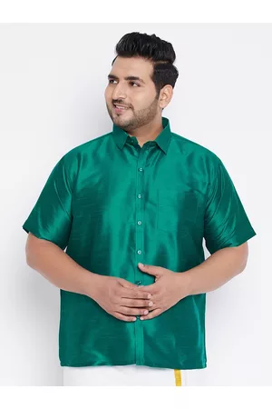 Vastramay Men Green Premium Casual Shirt