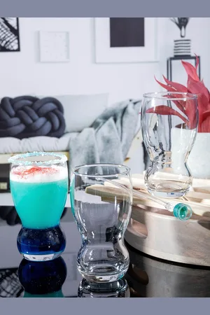 Roxx Set of 12 Transparent Tumbler Glass 365 ML Each