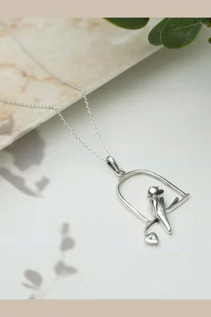 Priyaasi Silver-Toned 92.5 Sterling Silver Necklace