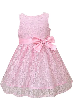 A.T.U.N. A T U N Girls Pink Lace Dress