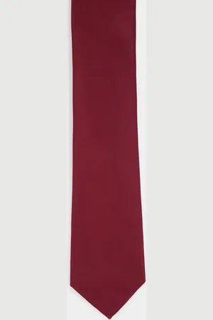 Louis Philippe Men Maroon Broad Tie