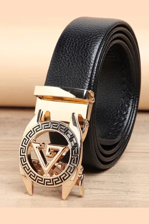 ZORO Men Black Autlock Buckle Belt