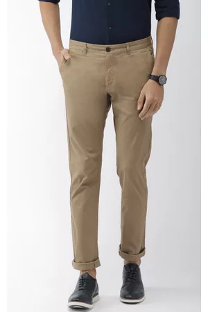 INDIAN TERRAIN Slim Fit Men Black Trousers  Buy Loam INDIAN TERRAIN Slim  Fit Men Black Trousers Online at Best Prices in India  Flipkartcom