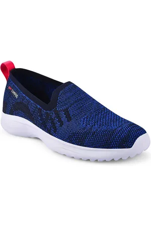 Campus Women Navy Blue Mesh Walking Shoes