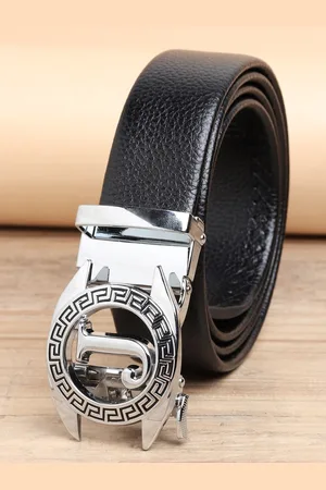 ZORO Men Black Autlock PU Belt