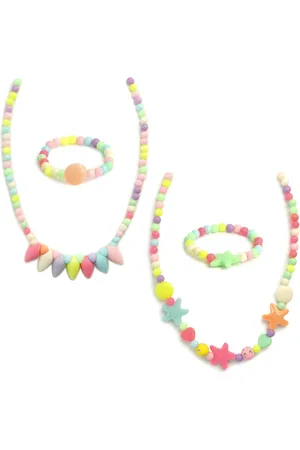 EL REGALO Girls Set Of 2 Purple & Pink Jewellery Set