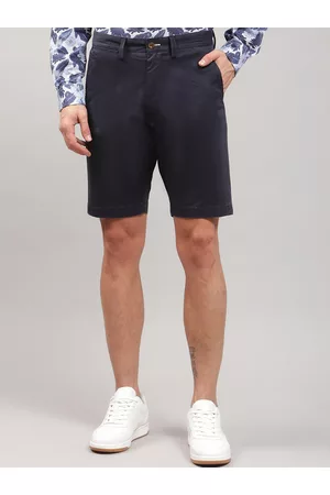 GANT Men Navy Blue Cotton Shorts