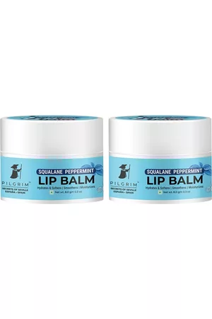 Pilgrim Women Sets - Set of 2 Squalane Peppermint Lip Balm with Shea Butter for Soft & Hydrating Lips