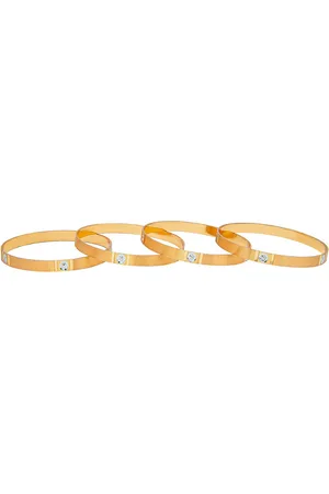 Shivansh Women Set of 2 Gold-Plated Bangles