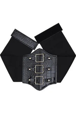 Kazo Women Black PU Belt
