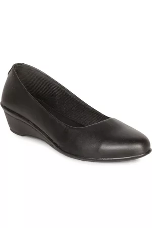 Denill Women Black Ballerinas with Bows Flats