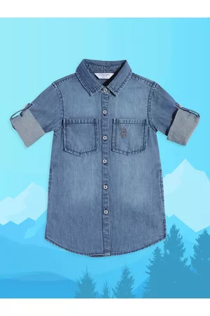 Ralph Lauren Girls Blue Pure Cotton Denim Shirt