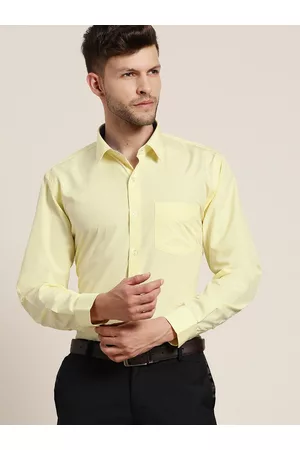 HANCOCK Men Slim Fit Wrinkle Resistant Solid Formal Shirt