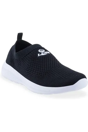 LANCER Unisex Kids Black Textile Running Non-Marking Shoes
