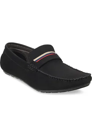 Metro Men Black Suede Loafers
