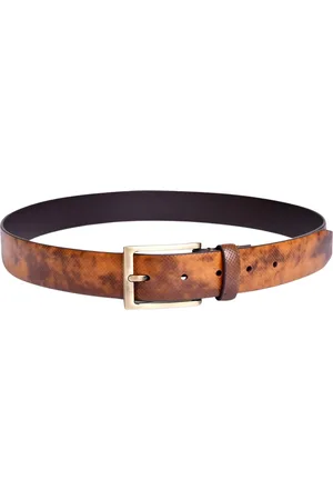 BELWABA Men Tan Belts