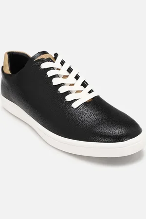 Louis Philippe Men Textured PU Sneakers