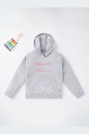 Ed-a-Mamma Girls Printed Hooded Sweatshirt