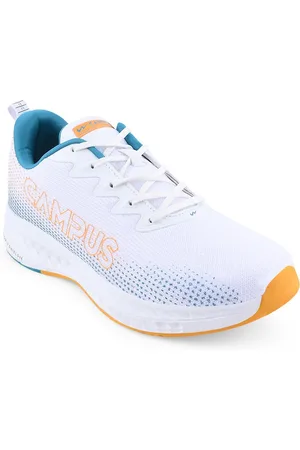 Campus Men White Mesh Running Shoes