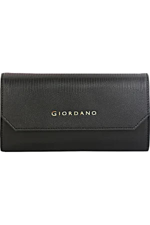 Giordano Women Black Solid PU Envelope