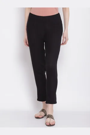 CANTABIL Women Black Solid Trousers