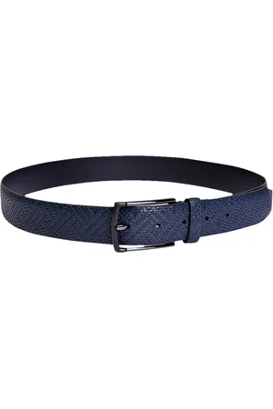 BELWABA Men Navy Blue Belts