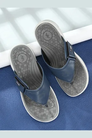 Viv Men Blue & Grey Thong Flip-Flops