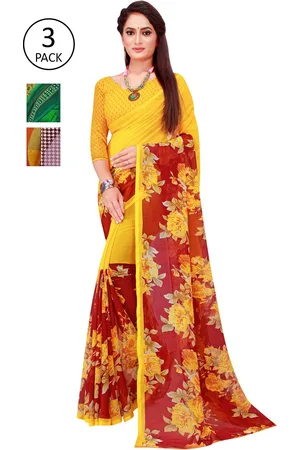 Saadhvi Multicoloured Pure Georgette Saree