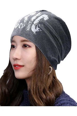YOUSTYLO Unisex Grey Caps