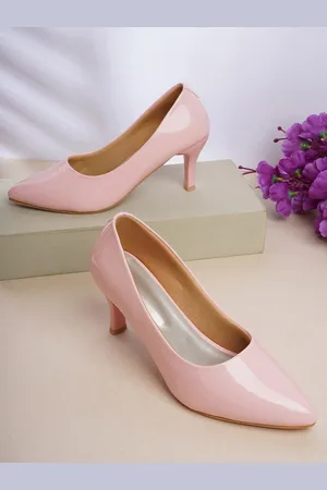 Walkfree Pink Embellished Stiletto Pumps