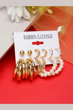 Celena Cole Gold-Plated Set Of 6 Contemporary Hoop Earrings