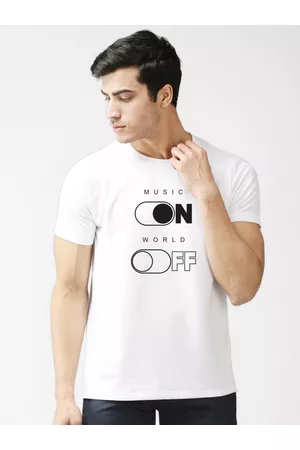 EPPE Men White Typography Printed Dry-Fit Sports T-shirt