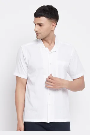 Even Men White Slim Fit Casual Shirt