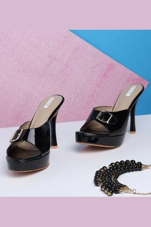 Elle Women Black Block Sandals