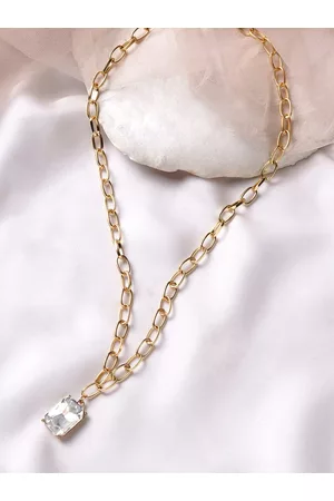 BeWitched Gold-Toned & White Charm Necklace