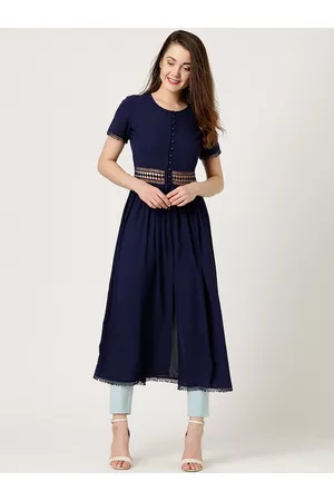 marie claire Women Navy Solid Maxi Top