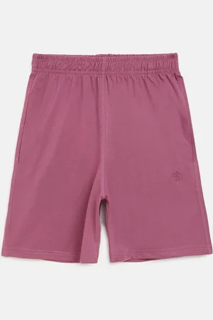 Chimprala Boys Pink Solid Regular Fit Regular Shorts