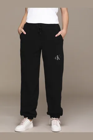 Buy Calvin Klein women performance fit ribbed outdoor track pants grey  Online | Brands For Less
