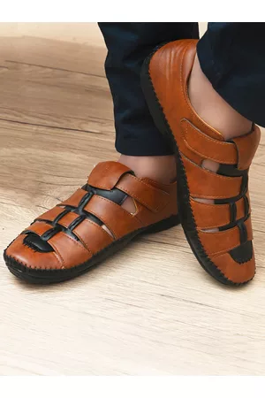 Prolific Men Tan Brown Shoe-Style Sandals