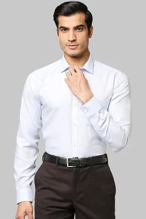 Park Avenue Men Blue Slim Fit Formal Shirt