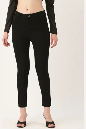 Antheaa Women Black Slim Fit Stretchable Jeans